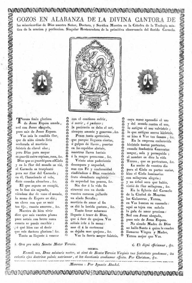 Teresa gozos 1813-72c Abadal AdG