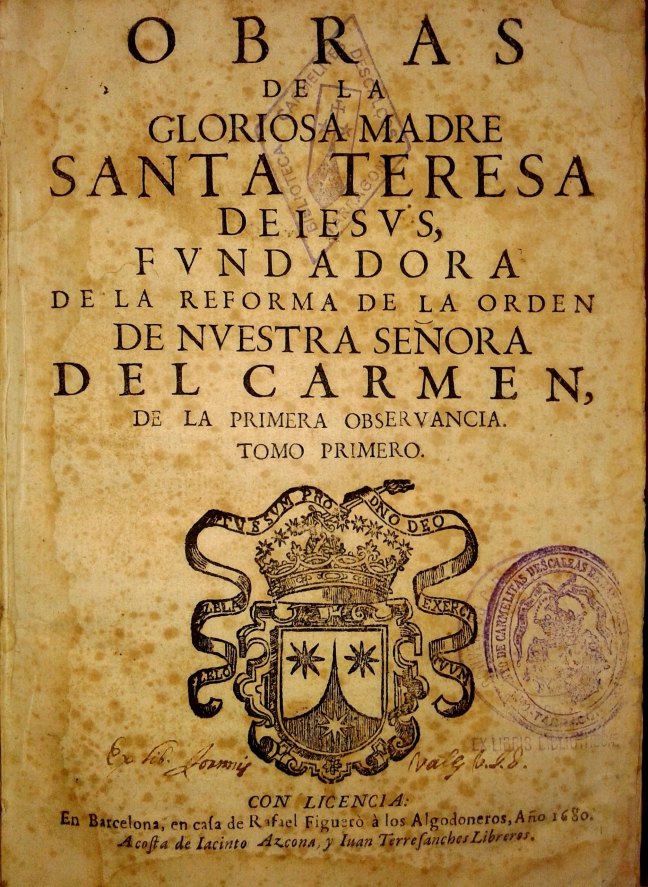 Obres Sta. Teresa. Rafael Figueró, 1680