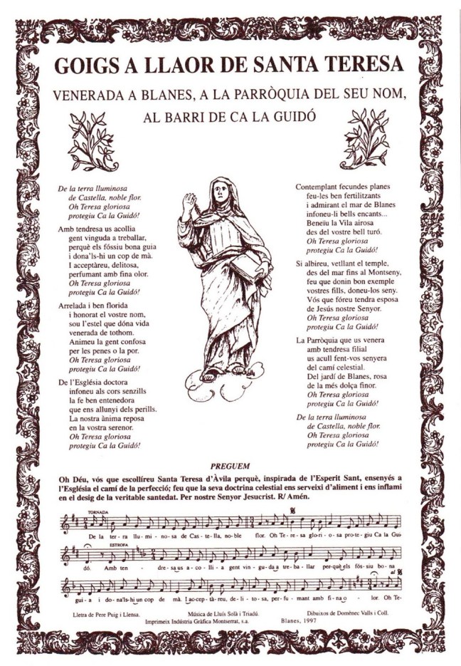 Teresa goigs 1997 Blanes